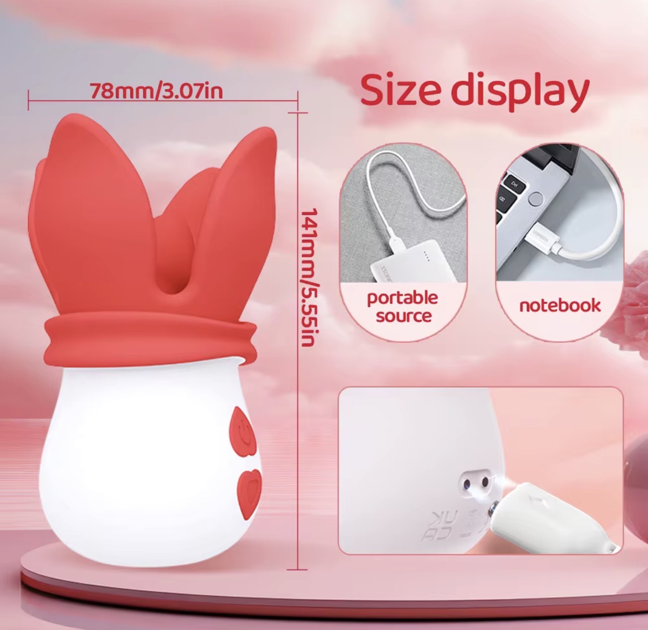 Vibromasseur féminin mignon jouets Figure chatte massant vibrateurs