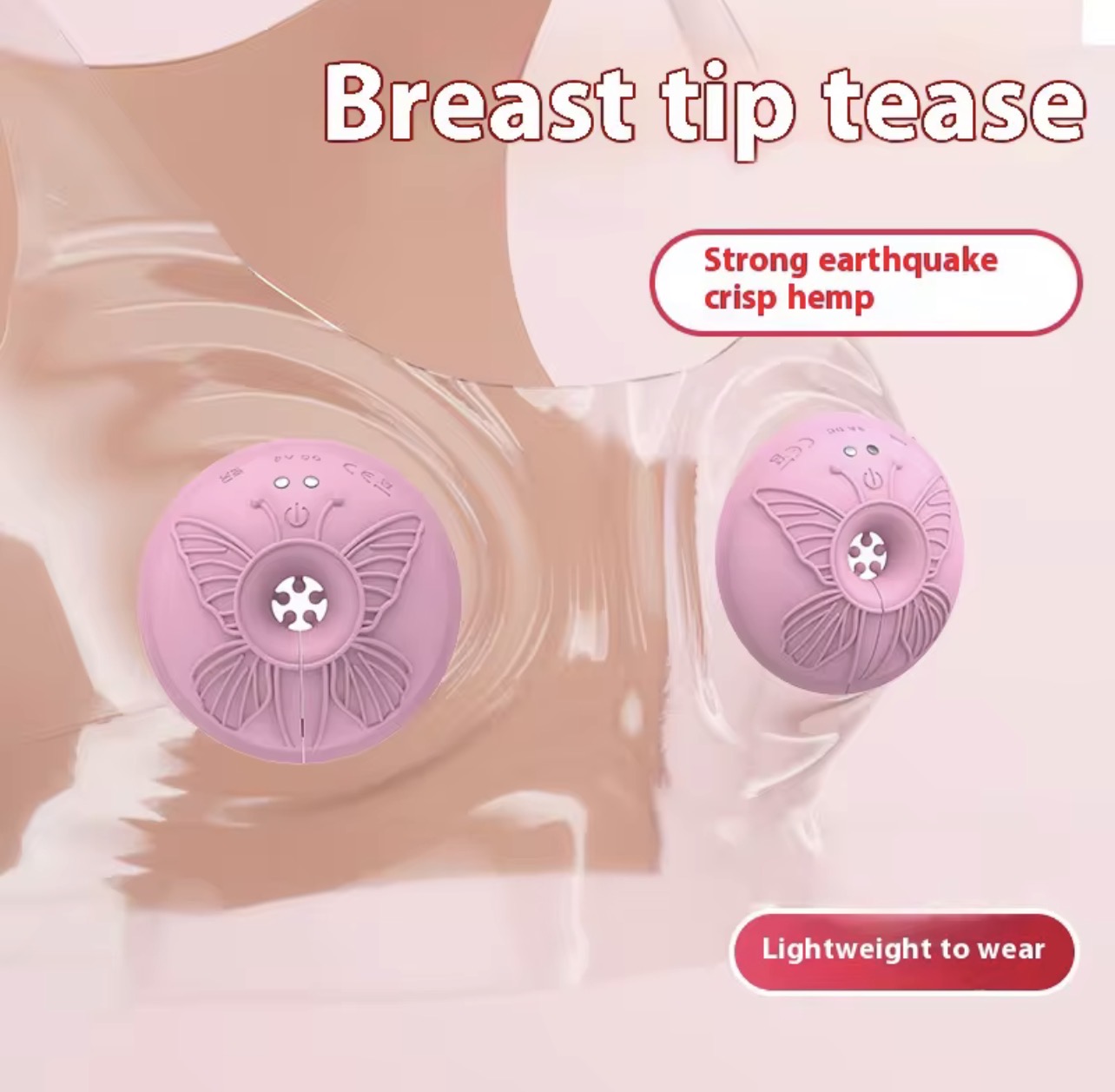 Vibrateur de sein en silicone