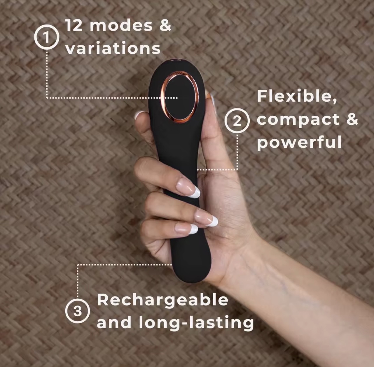 Vibromasseur point G et stimulateur clitoridien